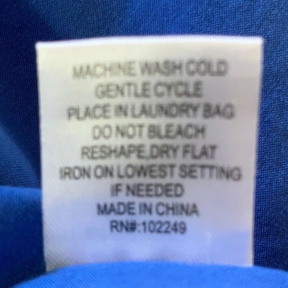 Skies Are Blue Tropical Beach Floral Crochet Racerback Lined Dress Sz M #252F - Picture 7 of 7